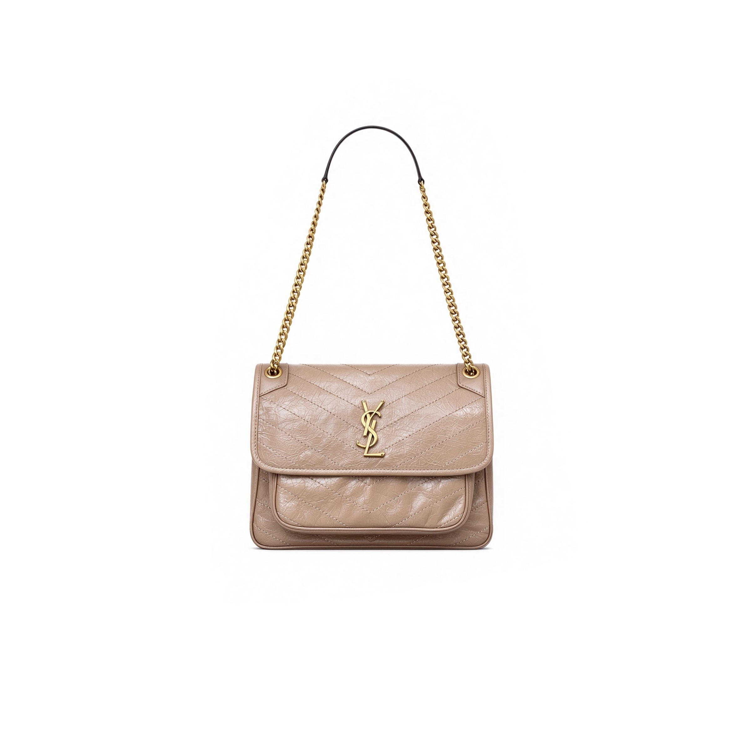 YSL NIKI MEDIUM IN VINTAGE LEATHER 633184 (28*20*8.5cm)